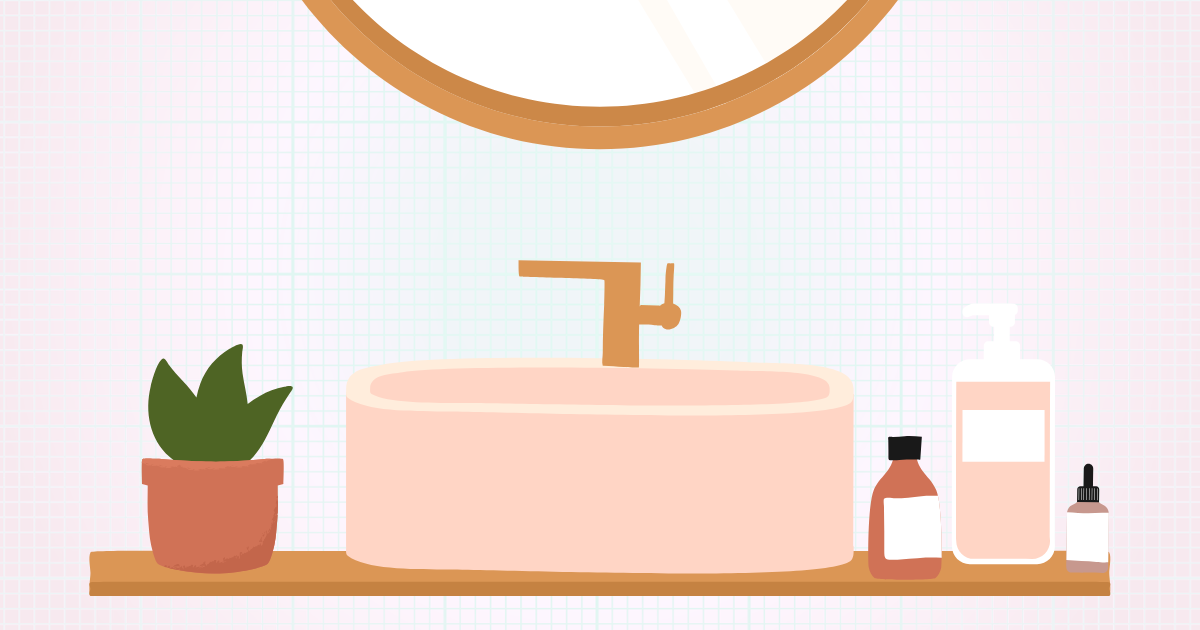 Two sinks to replace my broken ones and impress visitors! Statement Pink/Gold/White Design