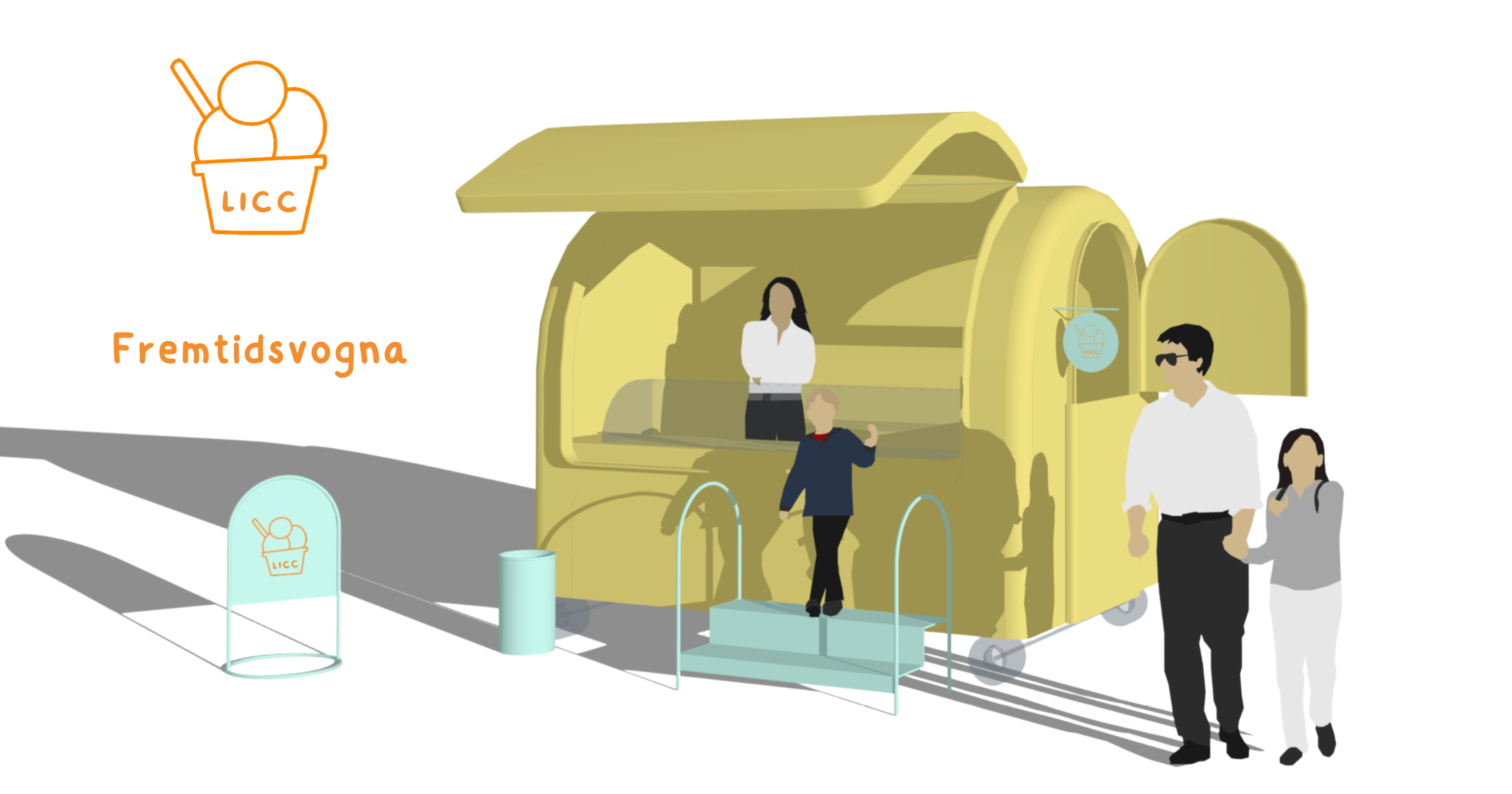 LICC: "Fremtidsvogna" Prototype - Ice Cream & Coffee Cart