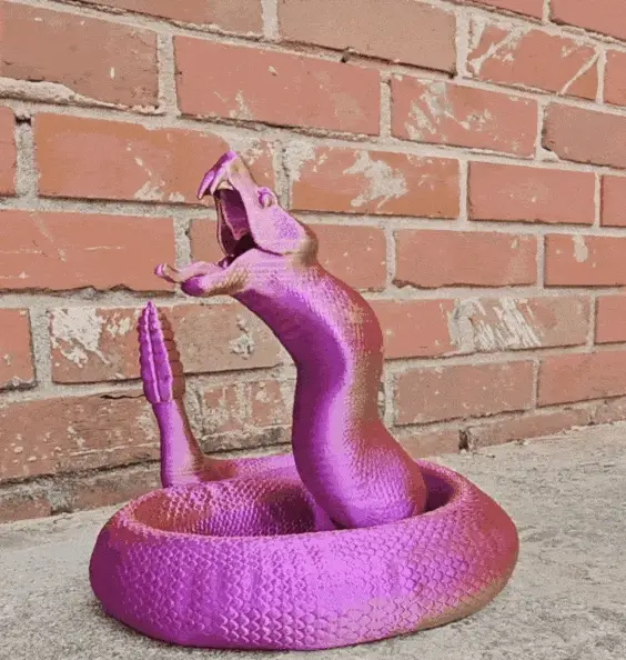 Bone Rattling Viper Dice Tower By Pretzel Prints, dnd accessories - Image 1