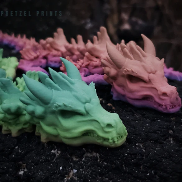 Articulating Doomsday Dragon by Pretzel Prints